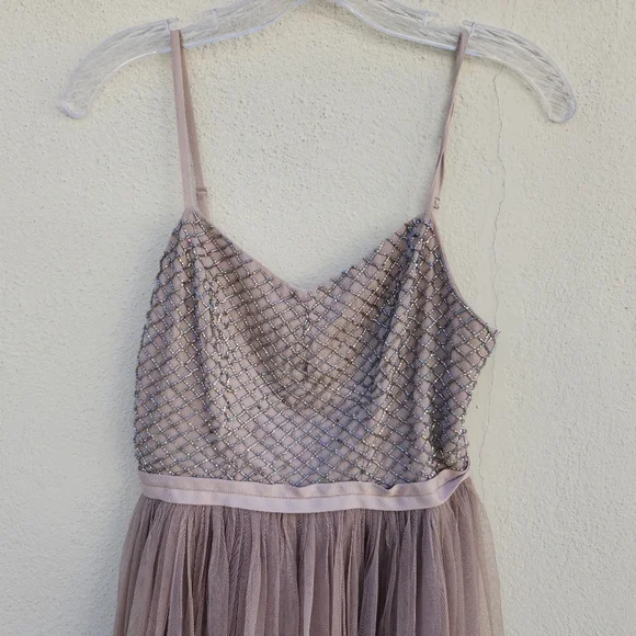 Needle & Thread Copellia Embellished Ballet Tulle Dress in Dust Lilac - Picture 4 of 10